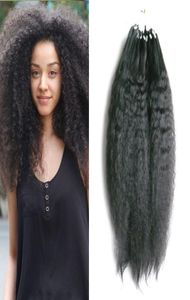 Brazilian Remy Curly Tip Hair Loop Micro Ring Human Hair Extensions Link Bead Real European Salon Style Hair3249764