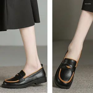 カジュアルシューズlihuamao loafers women liad wond toe work office lady comfortレジャー