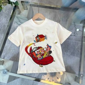 Luxury baby T shirts summer girls boys Short Sleeve Size 100-150 CM designer kids clothes Cartoon pattern printing cotton child tees 24Feb20