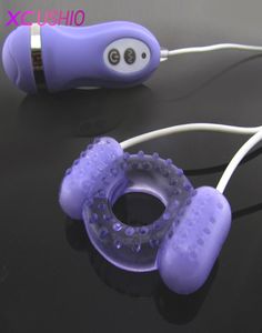 New Clit Dual Vibrating Cock Ring Vibrating Double Eggs Wired Remote Control Electric Penis Rings Vibrator Toys for Men Woman 07012186536