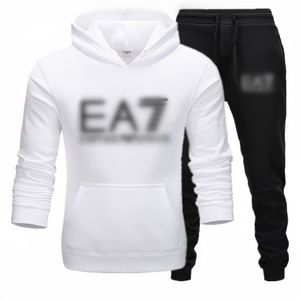 Erkekler Seti 2024 Tasarımcı Trailtsits Suit Tide Mektupları Yüksek Sokak Gevşek Hoodies ve Sweetpants Set Soath Sports Suits