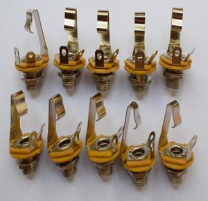 10PCS Electric Guitar Gnigier Switchcraft 14635 mm Wejście wyjściowe Wymienne części 6813169