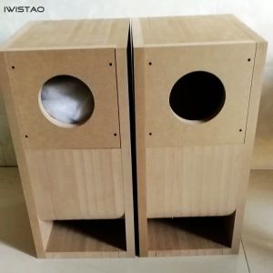 Hoparlörler Iwistao HiFi 3 ~ 4 inç Tam Menzilli Hoparlör Boş Kabine Kitleri 1 Çift MDF Labirent Yapısı Tüp Amplifikatörü