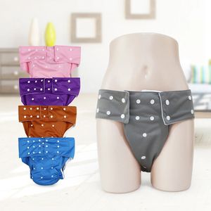 1PC Adult Diapers Waterproof Washable Reusable Adults Elderly Cloth Diapers Adjustable Pocket Nappies For Bedridden Incontinence 240229