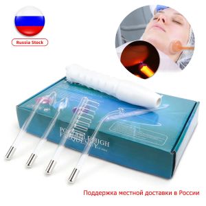 Devices 4 In 1 High Frequency Electrode Wand Electrotherapy Glass Tube Beauty Device Acne Spot Remover Facial Anti Wrinkle Skin Care Spa