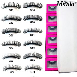 Eyelashes Wholesale Natural DD Curl Russian Mink Lashes Supplies 3D False Mink Eyelashes Box Package 5D Fake Eyelashes Extensions Makeup