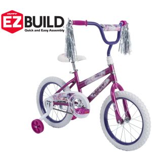 Bicicleta 2023 Huffy 16 pol. Bike de garotas de estrela marinha, bicicleta roxa metálica