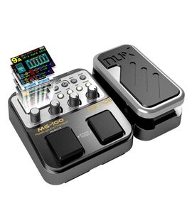 MG100 Profesyonel Multieffects Gitar Bass Vemin 40s için Pedal İşlemci Kayıt 55 Efekt Modu 10 Ses Di Kutu Elektro Guar7439382