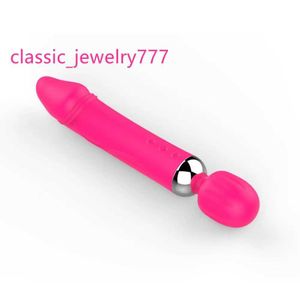 Hot Selling Double Head Vibrating AV Stick Female Masturbation Instrument Silikon Massage Stick Adult Sex Products