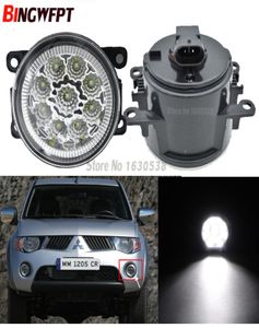 2PCSPAIRカースタイリングラウンドバンパーハロゲンランプ55W Mitsubishi Triton L200 LEDフォグライトH112392043