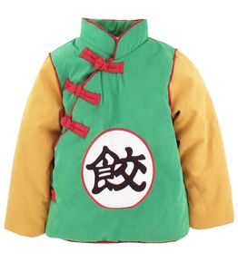 Erkek bebek goku kostüm ceket bebek uzun kollu ceket dış giyim sonbahar kış ceket cadılar bayramı kostüm erkek palto seti 624m y13630511