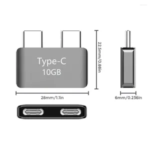 10 Gbps USB Dual Type-C Kort extender Male till kvinnlig förlängning Adapter Laptop Cable Connector Extern Plug för MacBook Pro /Air