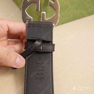 Cintura da donna in vera pelle con uovo dorato argento fibbia nera Cinturones Para Mujer lettere fibbia marca cinture in pelle di vacchetta larghezza 4,0 cm