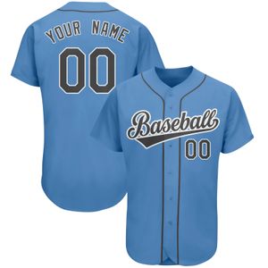 Koszulki baseballowe Niestandardowe haft projekt Nazwa Numer Numer Button Koszulka Koszula Wysokiej jakości zszyta mundur treningowy softball 240228