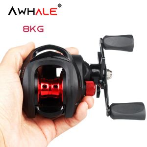 Reels 2023 New DS200 7.2:1 High Speed Fishing Reel Left Right Hand Baitcasting Reel Brake System 8kg Drag Wheel Bait Casting