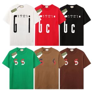 T-shirt da uomo firmate Estate GU Camicie Magliette di marca di lusso Uomo Donna Manica corta Hip Hop Streetwear Top Pantaloncini Abbigliamento Abbigliamento G-16 Taglia XS-XL