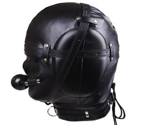 BDSM Bondage Maschera Cappuccio in morbida pelle Copricapo in giochi per adulti per coppieFetish Prodotti erotici del sesso Flirtare Giocattoli per donne e uomini2278994