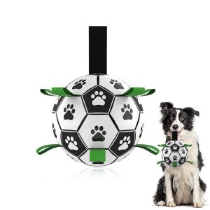 おもちゃ犬フットボールおもちゃペット犬おもちゃ犬インタラクティブトイスモールミディアムブリード犬のための最高の犬のおもちゃ製品に対してサッカーボールボール