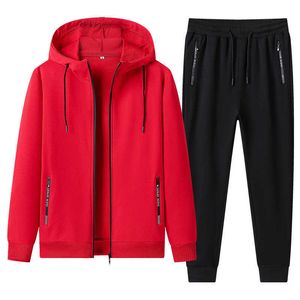 Men's Hoodies Sweatshirts Spring New Korean Fashion Cardigan Hooded Casual Sports Set Mens Chinese Fashion Brand Sweater Spring and Autumn