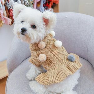 Hundkläder Eco-vänliga fancy jumper stickad tröja för hundar stickstil som säljer 2024 tillbehör husdjursmaterial