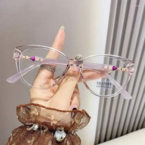 Sunglasses Anti-blue Light Women Cat Eye Glasses Girl Fashion Computer Eyeglass Mobile Phone Ladies Clear