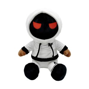 2024 Yortoob foltyn Family Plush Toy Black-Faced Mystery Man in a Hoodie Gift eller Home Decorations