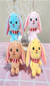 Niedliche Kaninchen-Plüschtier-Puppe, Stofftier, Schlüsselanhänger, kleiner Anhänger, rosa Cartoon-Puppe für Mädchen, Mini, ca. 10 cm, mehrere Farben 6123717