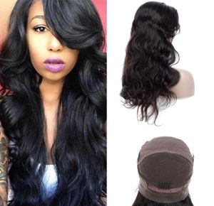 Peruwiańskie 100 ludzkie włosy Pełne koronkowe peruki Naturalne kolorowe peruki ciała 1032 cali pełne koronkowe peruki Virgin Hair Whole Ruyibeauty75764042258724