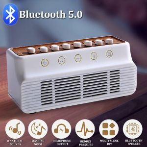 Speakers Sleep Bluetooth Speaker White Noise Hine Timed 8 Natural Sounds Music Box Improve Sleep for Tiktok Facebook Christmas Gifts