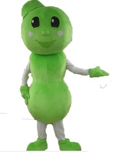 Green beans Mascot Costume Halloween Christmas Cartoon Character Outfits Suit Advertising Leaflets Clothings Carnival Unisex Adults Outfit