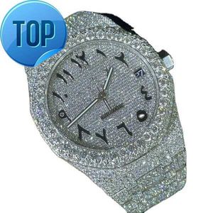 Orologi con diamanti ghiacciati di qualità premium della nuova collezione per ragazzi da regalare, disponibili a prezzo all'ingrosso