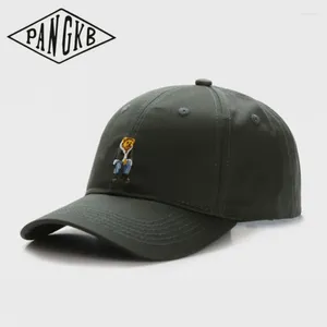 Бейсбольные кепки PANGKB, бренд CHMPGN DRMS, изогнутая кепка с мультяшным медведем, бейсболка для мужчин, женщин, взрослых, уличная повседневная солнцезащитная регулируемая шляпа Snapback
