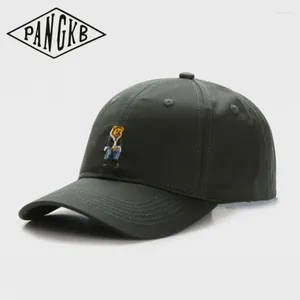 Ball Caps Pangkb marka chmpgn drms zakrzywiona czapka kreskówka baseball dla mężczyzn dla mężczyzn dorosłych na świeżym powietrzu, regulowany snapback kapelusz snapback