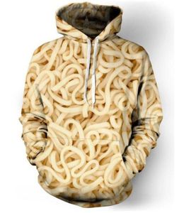 Nya modepar män kvinnor unisex hd ramen nudel soppa 3d tryck hoodies tröja tröja jacka pullover topp l0m0547114721