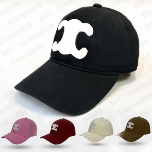 Luxus -Designer Hat Cellne Baseball Cap Sommer lässige Sonnenschand Einstellbarer Triomphobe in Baumwollstickerei Celins Casquette Cap für Männer Frauen