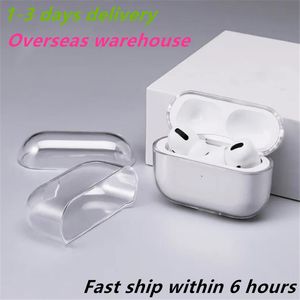 USA Stock Apple AirPods Pro 2nd USB C Nesil AirPod 3 Kulaklık Aksesuarları Solid TPU Silikon Koruyucu Kulaklık Kapağı Kablosuz Şarj Şok geçirmez Kılıf