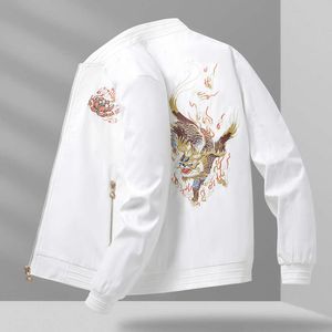 Air China-Chic Coat 2024 Men's Autumn New Pilot Top Brodered Baseball Jacket Chinese Casual Jacket Men