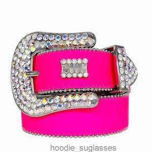 Designer Belt BBS Simon Belts For Men Women Shiny Diamond Belt på Black Blue White Multicolour With Bling Rhinestones As Gift S 76VB