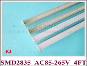 통합 소형 LED 튜브 라이트 램프 T5 LED 형광 튜브 1200mm 4ft 20W AC85V265V 입력 알루미늄 SMD28354135374