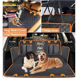 Carriers Car Rear Back Seat Protector Back Rear Bench Mat Waterproof Dog Car Seat Protector Scratchproof Cat Hammock for Outing Cats Dogs