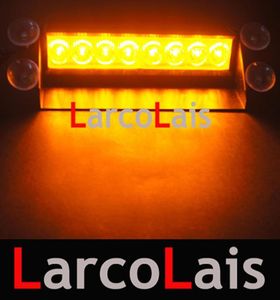 Larcolais 8 LED luzes estroboscópicas de alta potência bombeiro piscando aviso de emergência fogo carro caminhão motor light4289213