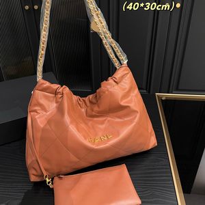 Französische Damen Designer Horizontale Version Groß 22 Einkaufsbeutel GHW Crossbody Schulterhandtaschen Münzen Brieftasche 5 Süßigkeiten Farben für den Frühling Sommer 40 x 30 cm