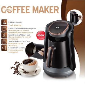 Araçlar Kahve Potları Moka Pot 0.5L Yarı Otomatik Türk Kahve Makinesi Termal Kapsül Kahve Makinesi Sütü Cappuccino Ücretsiz Nakliye