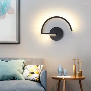 Lâmpada de parede moderna lâmpadas led para sala estar fundo corredor quarto luzes cabeceira decoração casa interior arandela luminárias