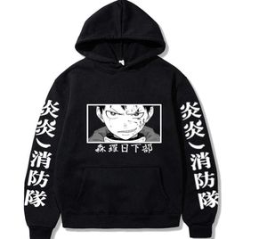 Anime Hoodie Fire Force Mode Pullover Tops Langarm Uniex Y07273225189