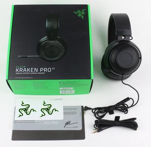 Razer Kraken Pro V2 Headphones Analog Sports Gaming Headset Wired Headphone for PC MAC PS4 XBOX ONE Mobile Device 5pcs Fedex3997122