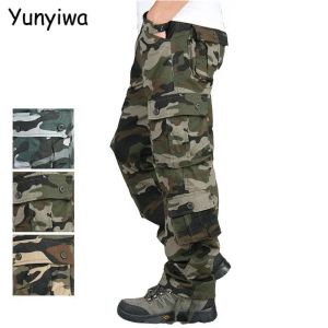 Hosen Camouflage Camo Cargo Pant Männer lässige Multipockets Baggy Kampf lose Hosen Gesamt Militärische taktische Hosen Hombre 44