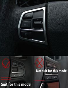 Auto Lenkrad Tasten Abdeckung Trim Chrom ABS Pailletten für BMW F10 5 serie 520 201117 auto innen zubehör 9381871
