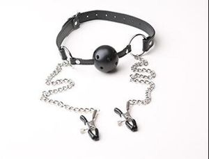 Teste Grampos de Mamilo bola boca aberta mordaça brinquedos sexuais para casais bdsm bondage brinquedos eróticos brinquedos sexuais para mulheres mamilo suker sex shop7708337