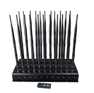 Powerful 22 antennas desktop blocker to block GPS WIFI Bluetooth UHF/VHF RC315MHz 433MHz 868MHz LOJACK GSM 2G 3G 4G 5G block er
